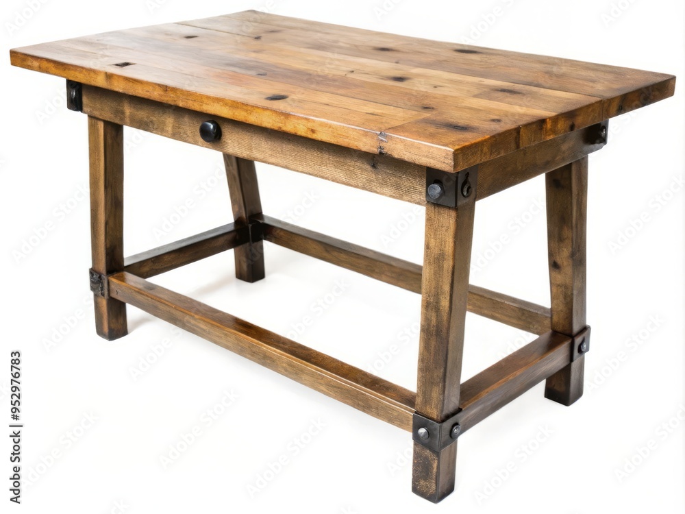 antique farmhouse distressed wooden table rustic homestead colonial charm warm beige soft light warm glow aged patina