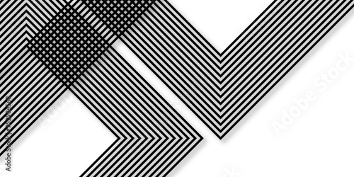 Vector gradient black line abstract pattern monochrome striped texture, minimal background. Vector banner design. Transparent material. Curved surface. Digital lines. Graphic backdrop. Vector 