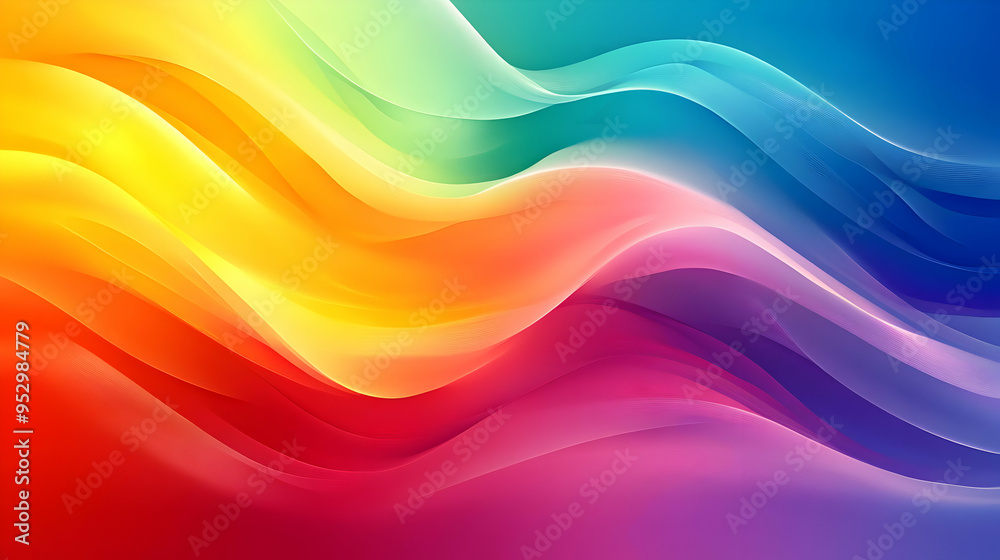 Abstract Waves of Color Celebrating Equality: A Vibrant Visual for Women's Equality Day Abstract Waves of Color Celebrating Equality: A Vibrant Visual for Women's Equality Day
