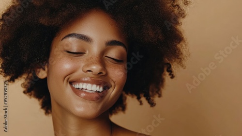 Radiant Smile - Joyful Woman Portrait