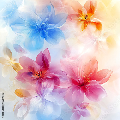 Beautiful flower themed background