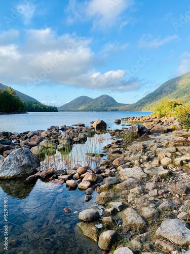 Obraz na plátně lake in the mountains