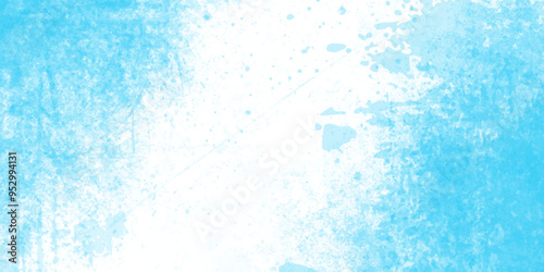 Modern light and bright watercolor grungy texture of cyan pattern floor with imitation of design background, luxury cyan grungy watercolor perfect concept color hand painted abstract background.