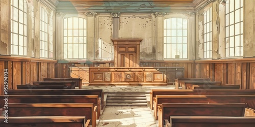 Antique Courtroom photo