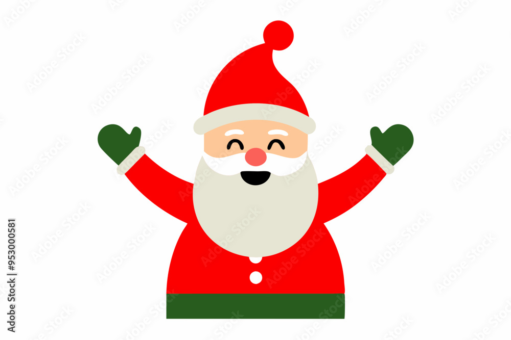 Christmas Santa Claus vector art illustration Christmas Santa Claus vector art illustration
