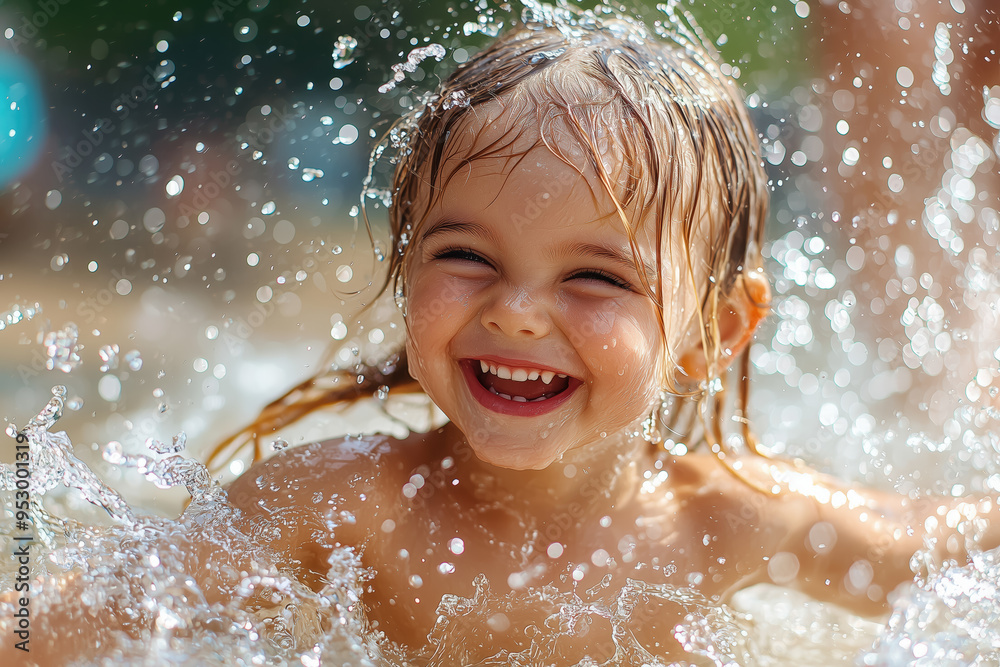 Liquid Laughter: Youthful Bliss Captured, Generative AI Liquid Laughter: Youthful Bliss Captured, Generative AI