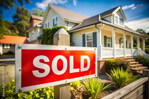 house with “Sold” sign