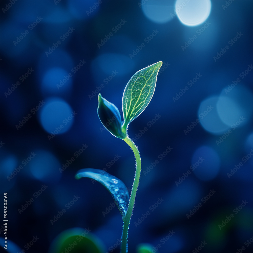 Pure Style Botanical Study of Seed Germination: Close-Up Look at Nature's Miracle Pure Style Botanical Study of Seed Germination: Close-Up Look at Nature's Miracle