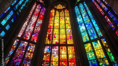 colourful stained glass wallpaper