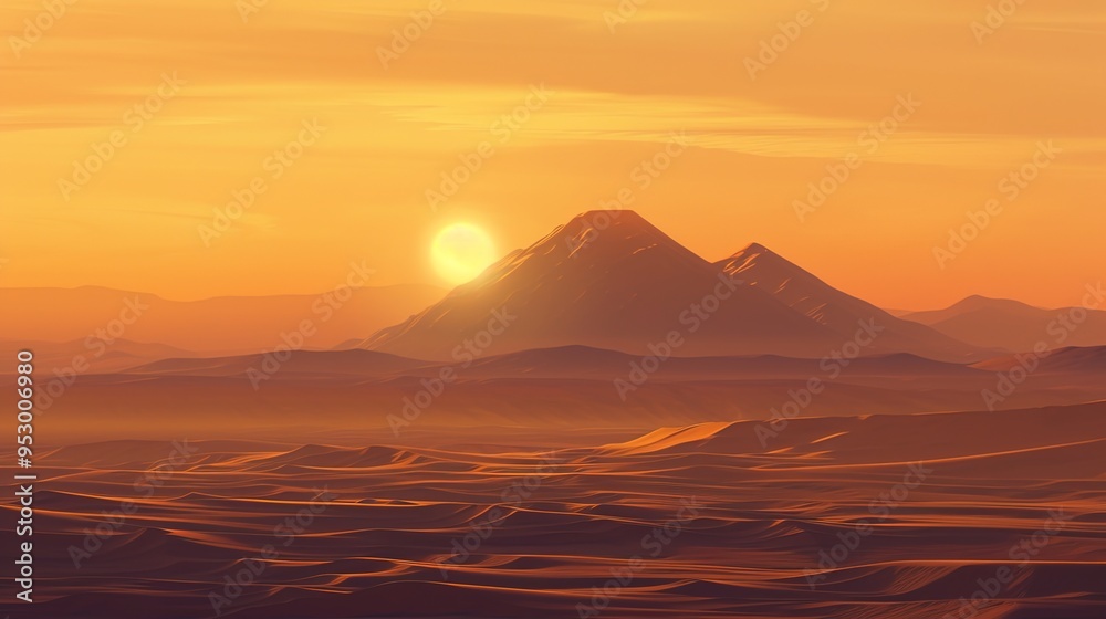 Desert sunset wallpaper Desert sunset wallpaper