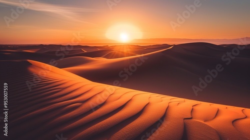 Desert sunset pattern wallpaper