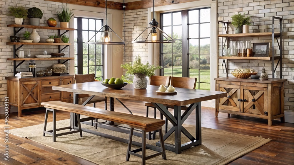 rustic farmhouse wooden dining tables with live edge detail country elegant farmhouse style metal frame base polished rustic farmhouse wooden dining tables with live edge detail country elegant farmhouse style metal frame base polished