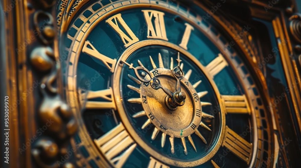 Fototapeta premium clock pattern wallpaper