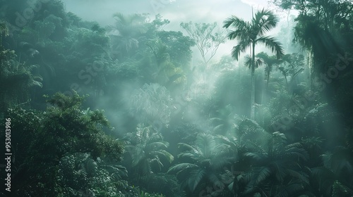 rainforest pattern wallpaper