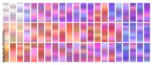 Soft Web Swatch Gradient Set with Pastel Colors