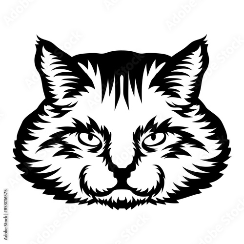 Cymric Cat Face