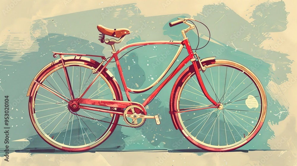 Fototapeta premium vintage bicycle illustration