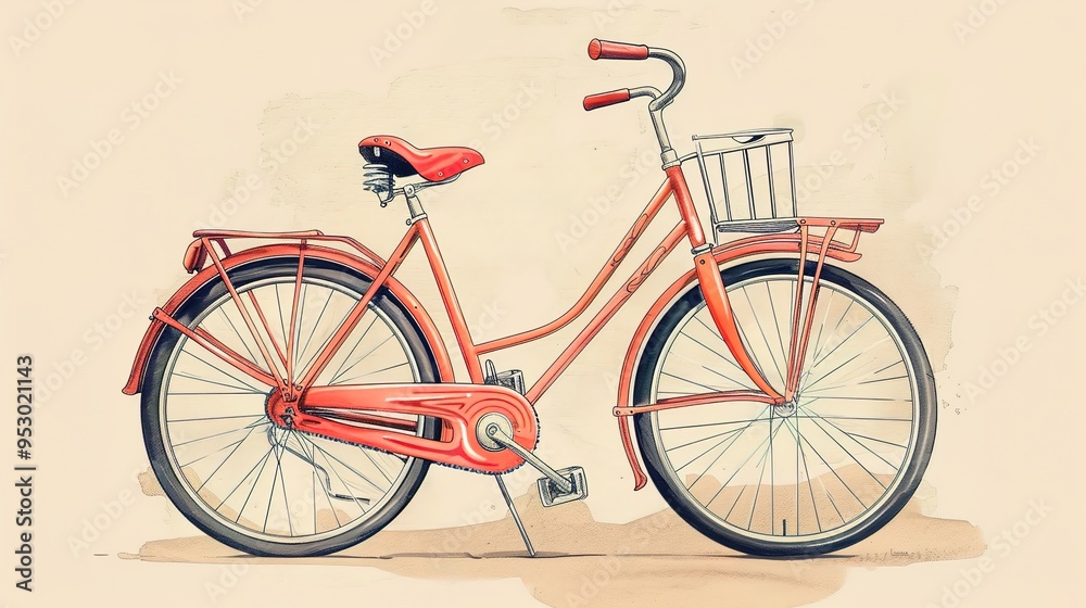 Fototapeta premium vintage bicycle illustration