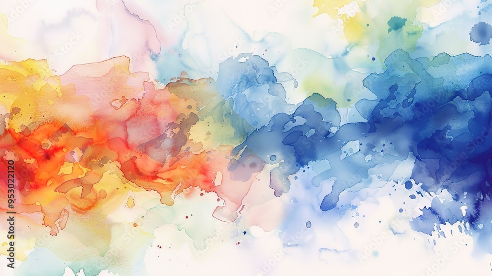 watercolour pattern wallpaper