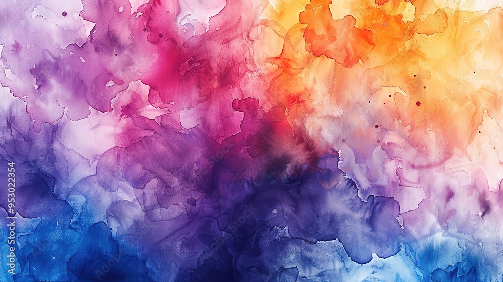 Fototapeta premium watercolour pattern wallpaper