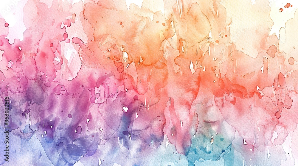 Fototapeta premium watercolour pattern wallpaper