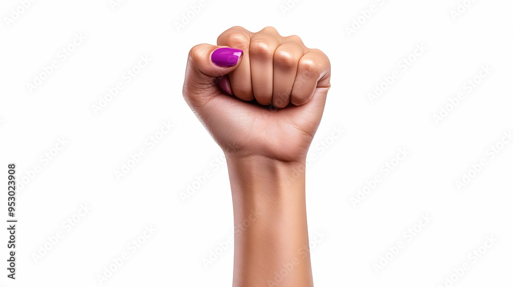 A Raised Fist, Symbol of Strength, Empowering Women, Celebrating Equality Day A Raised Fist, Symbol of Strength, Empowering Women, Celebrating Equality Day