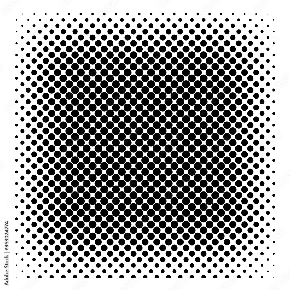 Monochrome Square Screen Tones Isolated On A White Background. Vector Illustration. Monochrome Square Screen Tones Isolated On A White Background. Vector Illustration.