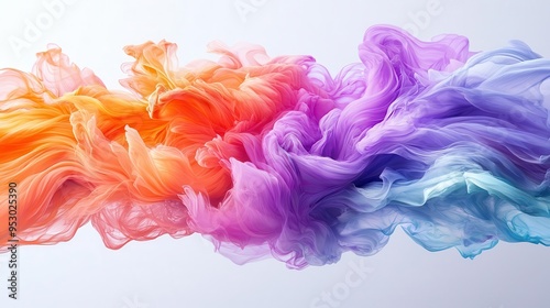 Colorful abstract swirl of soft hues blending seamlessly, creating a dynamic visual effect for artistic backgrounds