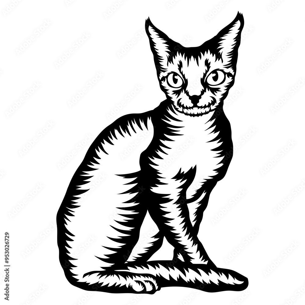 Obraz premium Devon Rex Cat