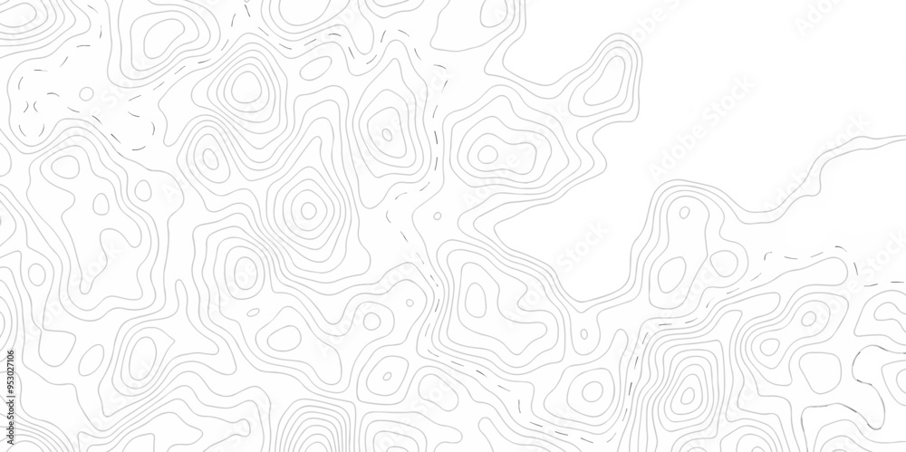 Obraz premium Vector topo map seamless wave topography map pattern camping grid cartography diagram black and white geometric carve wave line. abstract landscape topography line map wavy texture design background.