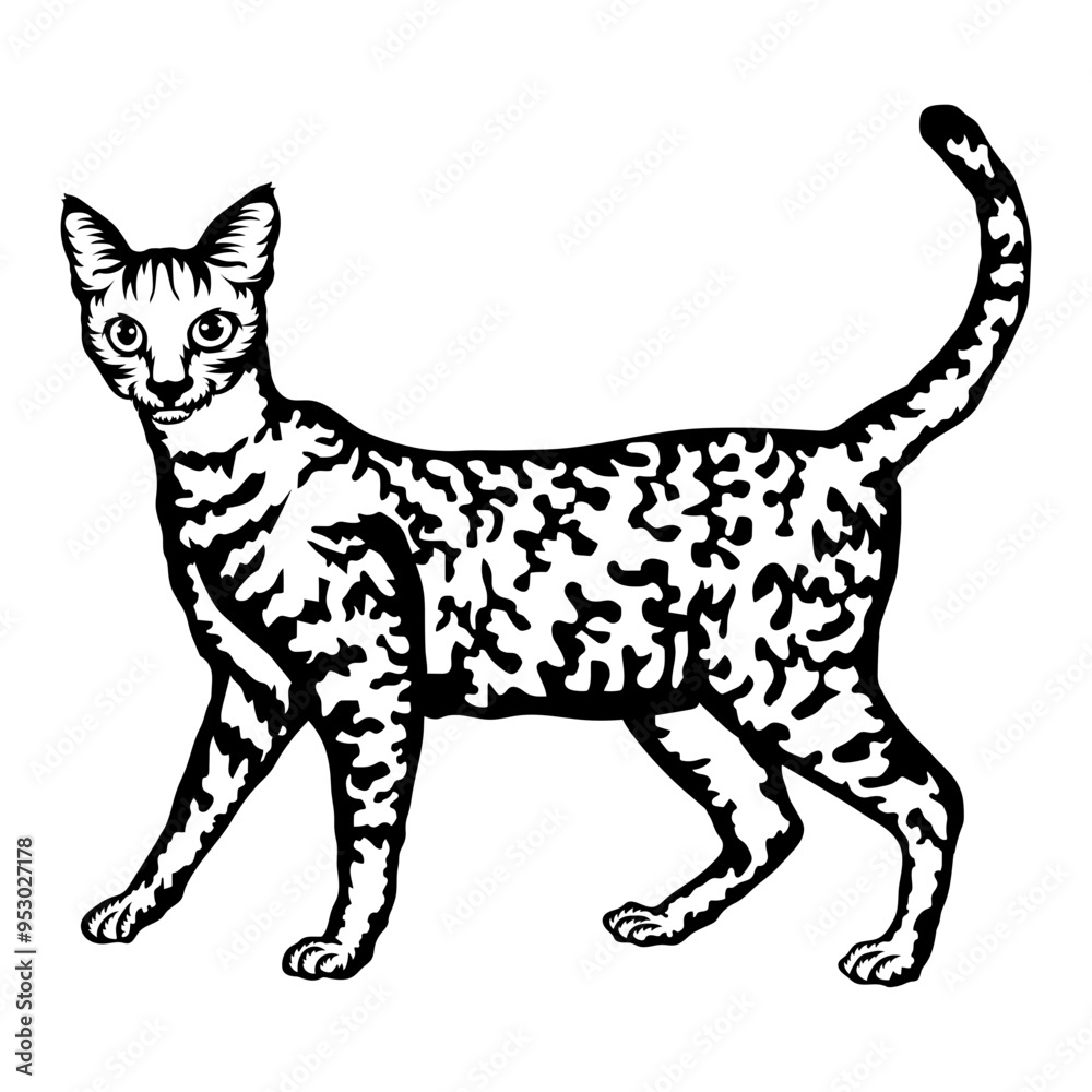 Fototapeta premium Egyptian Mau Cat