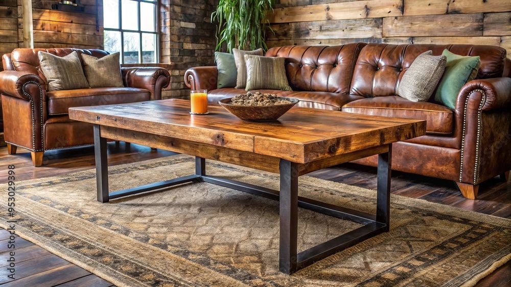 Bronco farmhouse furniture rugged rustic reclaimed wood oak table with metal legs distressed finish vintage modern Bronco farmhouse furniture rugged rustic reclaimed wood oak table with metal legs distressed finish vintage modern