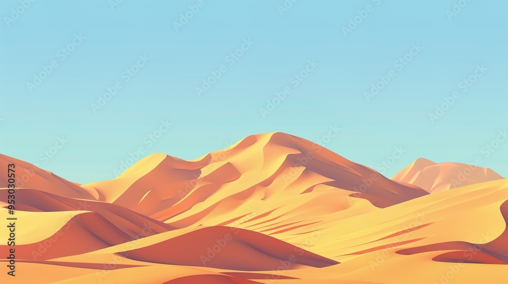 Naklejka premium Desert pattern wallpaper