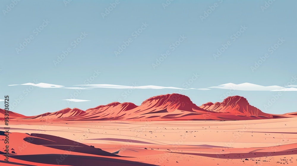 Naklejka premium Desert pattern wallpaper