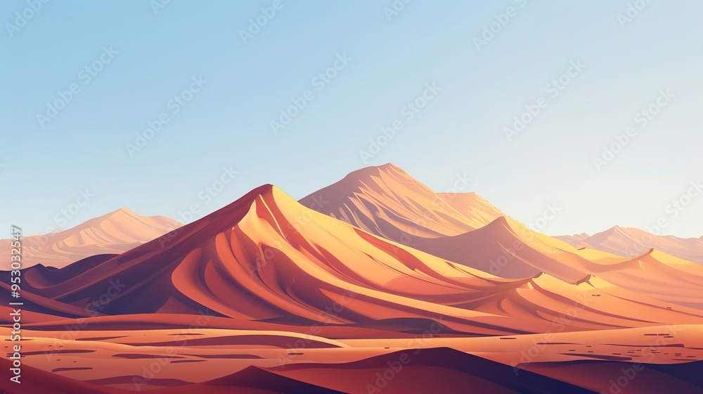 Naklejka premium Desert pattern wallpaper