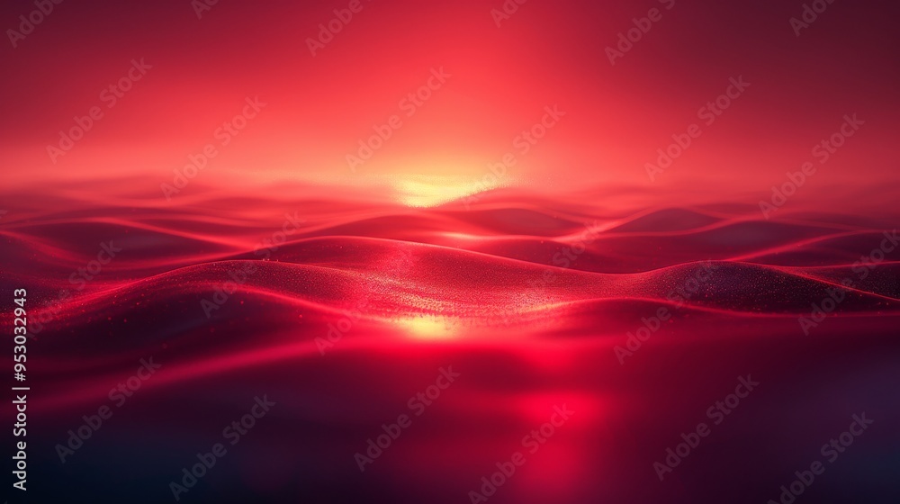 Fototapeta premium A solid color background, deep burgundy red, smooth gradient, illuminated from the center, subtle vignette effect