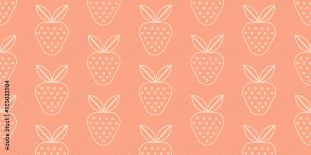 Geometric lines fruits berries abstract background icons. Template for cover design, food packaging, menu, background, web banner, organic food.