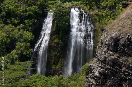 Wailua Falls on Kauai Island in Hawaii