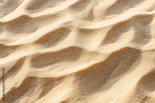 background of beige beach sand with natural pattern, ai