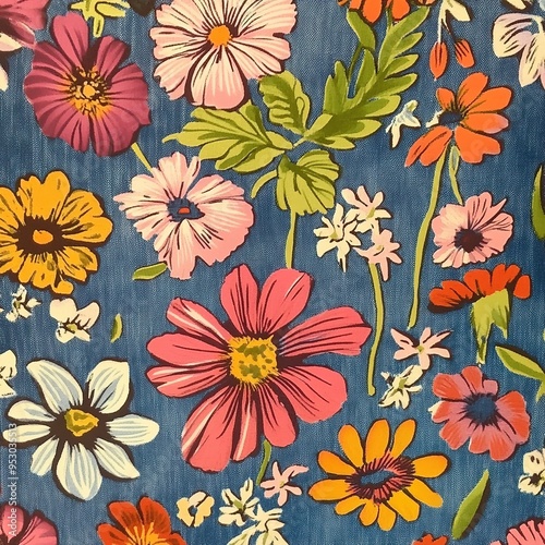 Wallpaper Mural flowers patterns  Torontodigital.ca