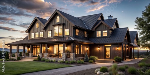 farmhouse dark wood decor ideas for rustic modern home design