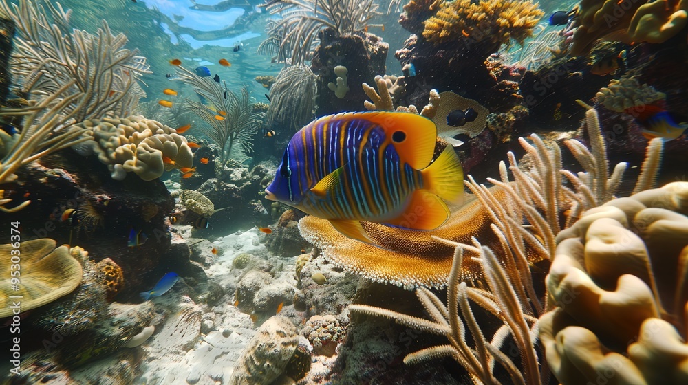 Obraz premium Fish underwater wallpaper