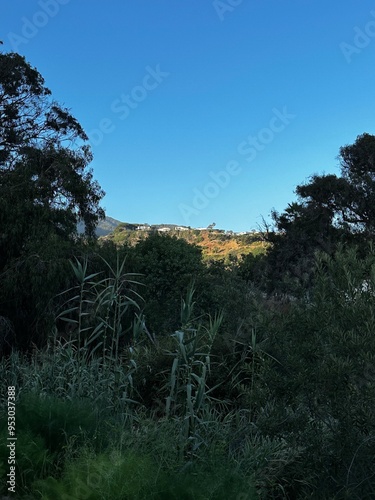 sunset in the mountains