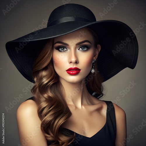 portrait of a woman in a hat