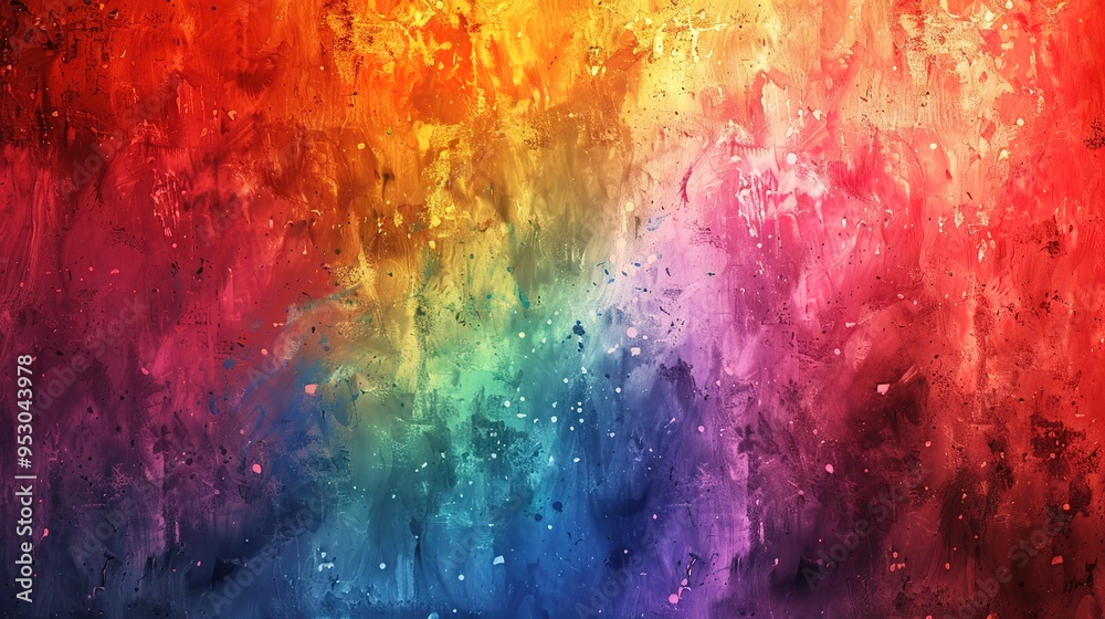 Naklejka premium Rainbow pattern wallpaper