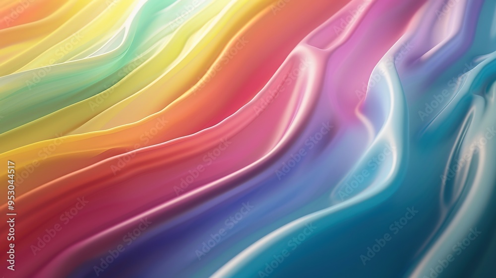 Obraz premium Rainbow pattern wallpaper