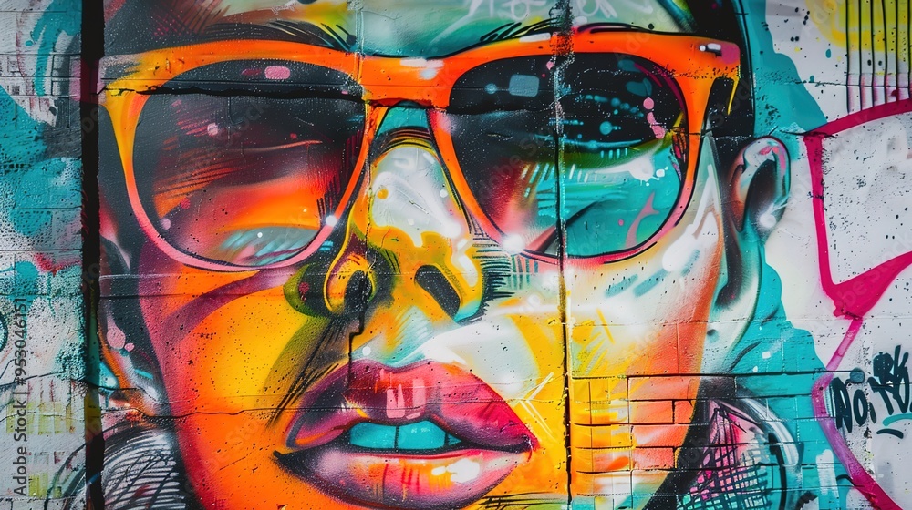 Fototapeta premium graffiti pattern wallpaper