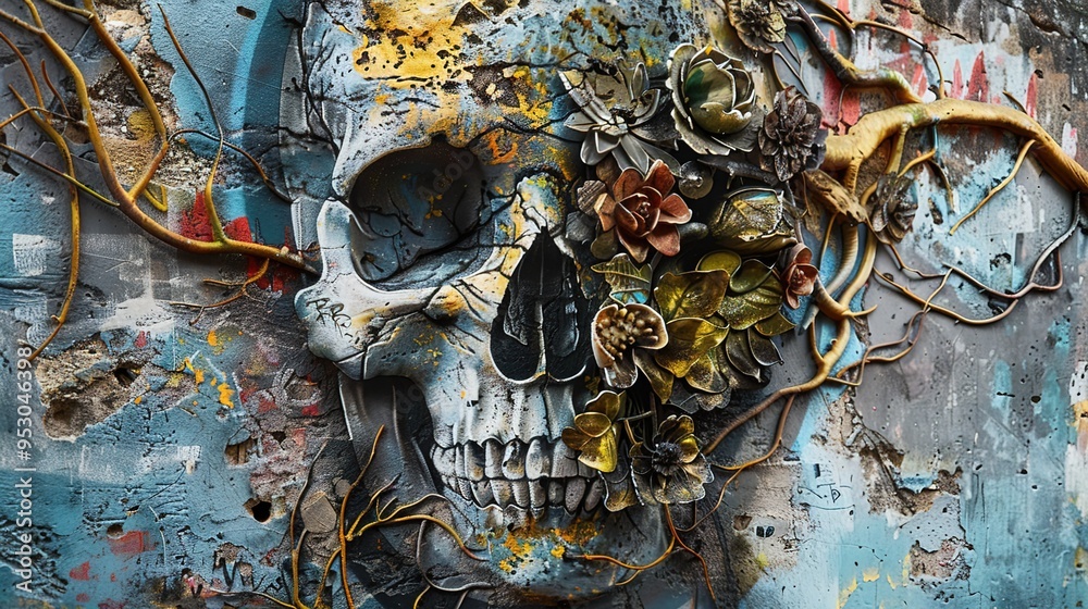 Fototapeta premium graffiti pattern wallpaper