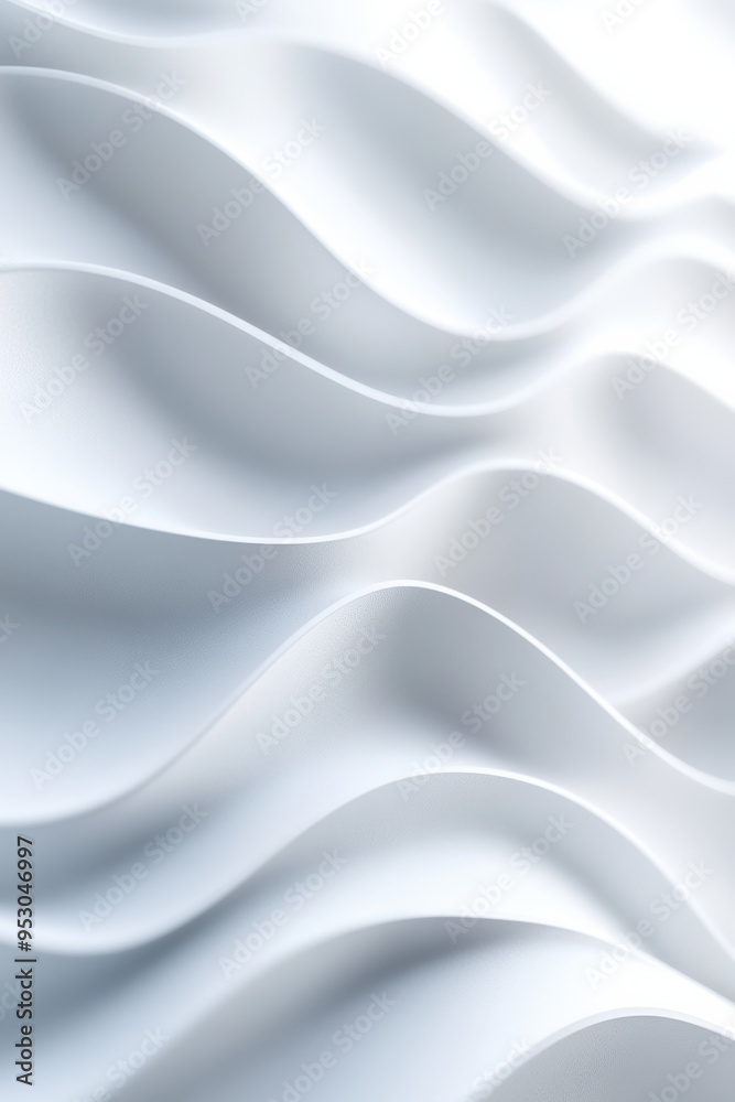 Abstract fluid white wave pattern background with smooth and elegant curves, creating a serene and minimalist design. Abstract fluid white wave pattern background with smooth and elegant curves, creating a serene and minimalist design.