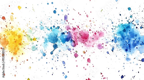 Watercolor splatter brushes for Photoshop, 